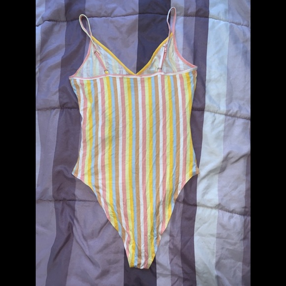 🌸2/$25🌸 NWOT Forever 21 Pastel Bodysuit 🌈 - Picture 2 of 2